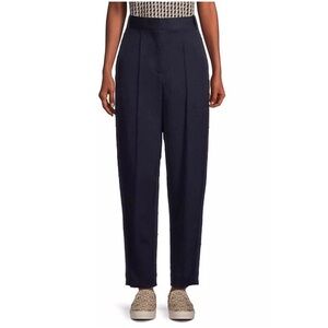 Tory Burch Women’s Sz 4 Blue Pants Wool Blend Elastic Back Ankle Trousers